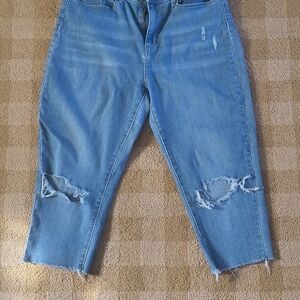 Distressed Blue Women's Jeans